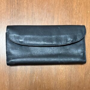 Vintage Neiman Marcus Leather Jewelry Travel Roll - Made in West Germany